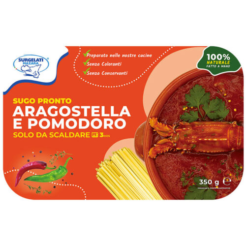 Packaging Sugo Aragostella e Pomodoro - Surgelati Mazara