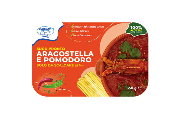 Packaging Sugo Aragostella e Pomodoro - Surgelati Mazara